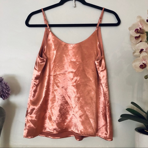 Dusty Orange Satin Top - Picture 2 of 3